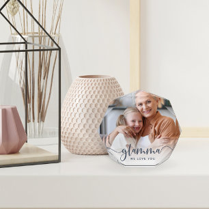 Glamma Grandma Script Overlay Photo Block