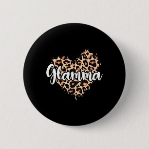 Glamma Leopard  6 Cm Round Badge