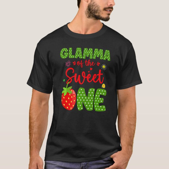 Glamma Of The Birthday One Strawberry 1st Fruit  B T-Shirt (Front)