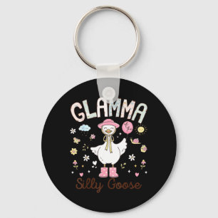 Glamma of The Silly Goose Funny Birthday Girl Key Ring