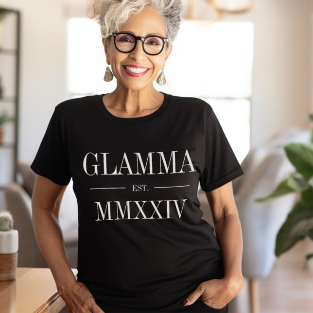 Glamma Roman Numeral Year Established T-Shirt (Creator Uploaded)