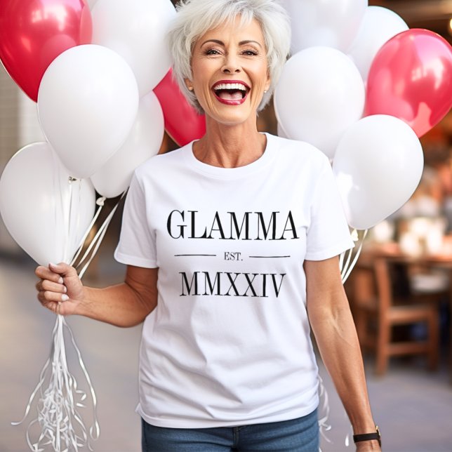 Glamma Roman Numeral Year Established T-Shirt (Creator Uploaded)
