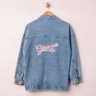 Glamma white/pink Denim Jacket