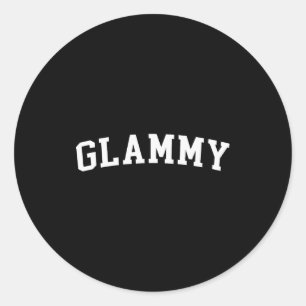 Glammy classic round sticker