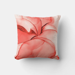 Glamor Watercolor. Pastel Bright Effect. Pink Sop Cushion