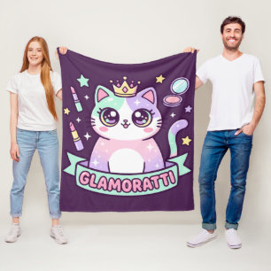 Glamoratti Cat Fleece Blanket