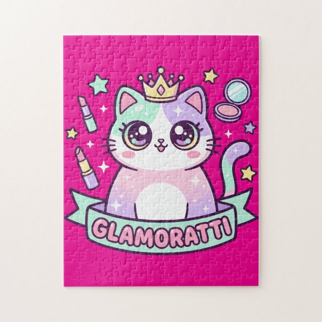 Glamoratti Cat Jigsaw Puzzle (Vertical)
