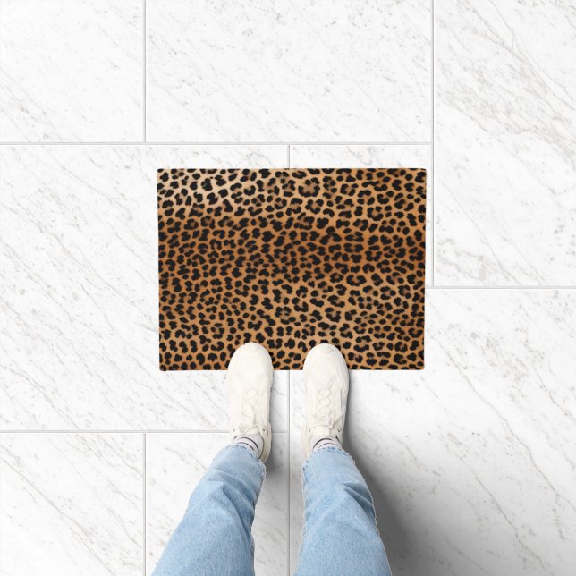 Glamoratti Leopard Print Welcome Mat (Indoor)
