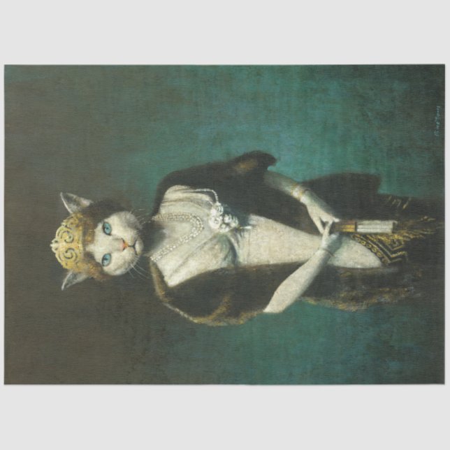 Glamorous Cat Lady Tissue Paper (Front)