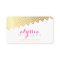 GLAMOROUS chevron pattern stylish shiny gold foil