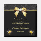 Glamorous Elegance Birthday Thank You Favor