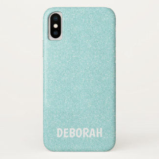 Glamorous Glitter Aquamarine | Girly Lady Boss Case-Mate iPhone Case