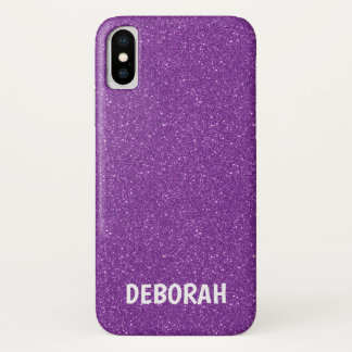 Glamorous Glitter Purple | Girly Lady Boss Case-Mate iPhone Case