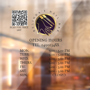 Glamorous Gold & Black Nail Salon