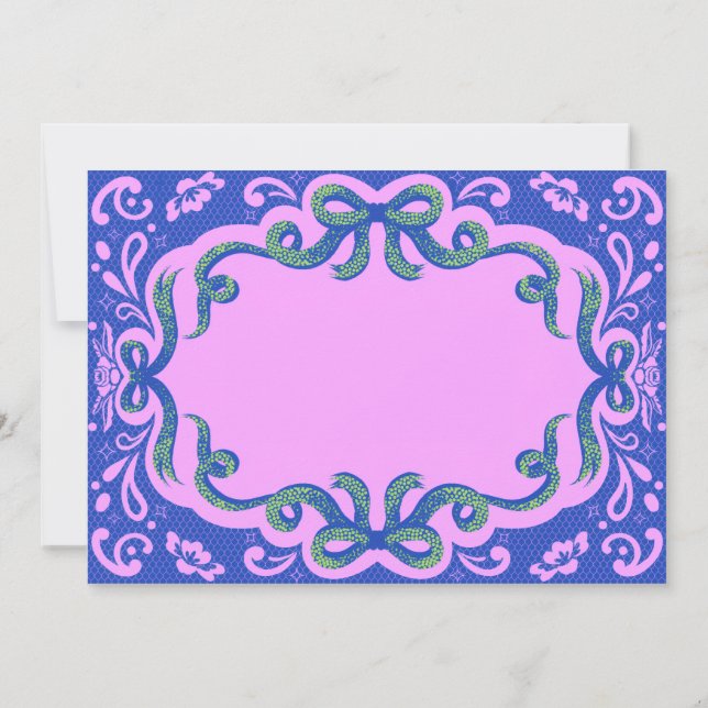 Glamorous Greetings Card (Back)