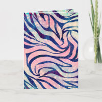 Glamorous Holographic Glitter Blue Zebra Stripes