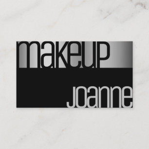 Glamorous Luxury Silver Elegant Beauty Salon Steel Business Card