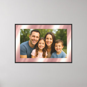 Glamorous Rose Gold Background For Your Photo Luxe Canvas Print