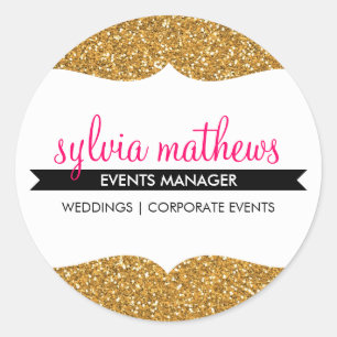 GLAMOROUS SEAL stylish glitter sparkle gold pink