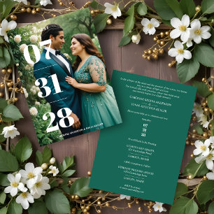 Glamorous Simple Enchanting & Delicate Minimalist  Invitation