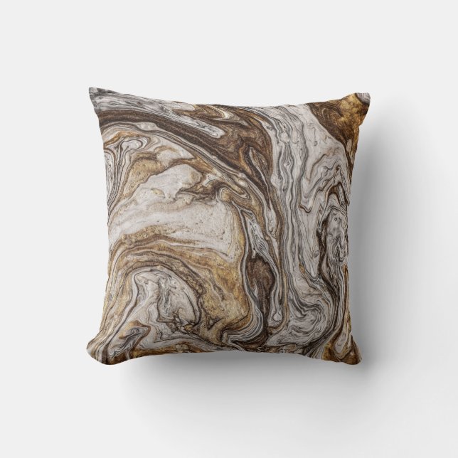 glamour 001 liquid brown colours cushion (Front)