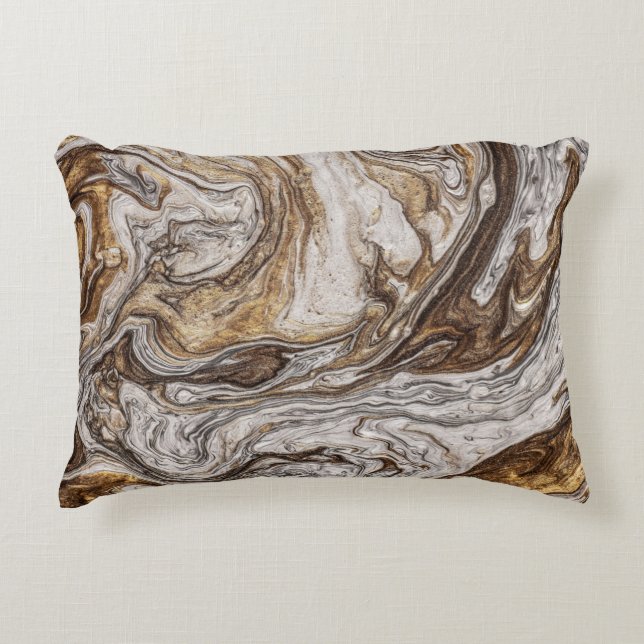 glamour 001 liquid brown colours decorative cushion (Front)