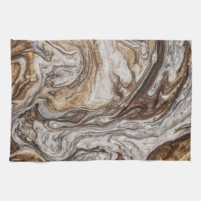glamour 001 liquid brown colours kitchen towel (Horizontal)