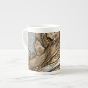 glamour 002 liquid brown colours bone china mug