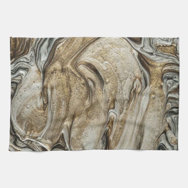 glamour 003 liquid brown colours kitchen towel (Horizontal)