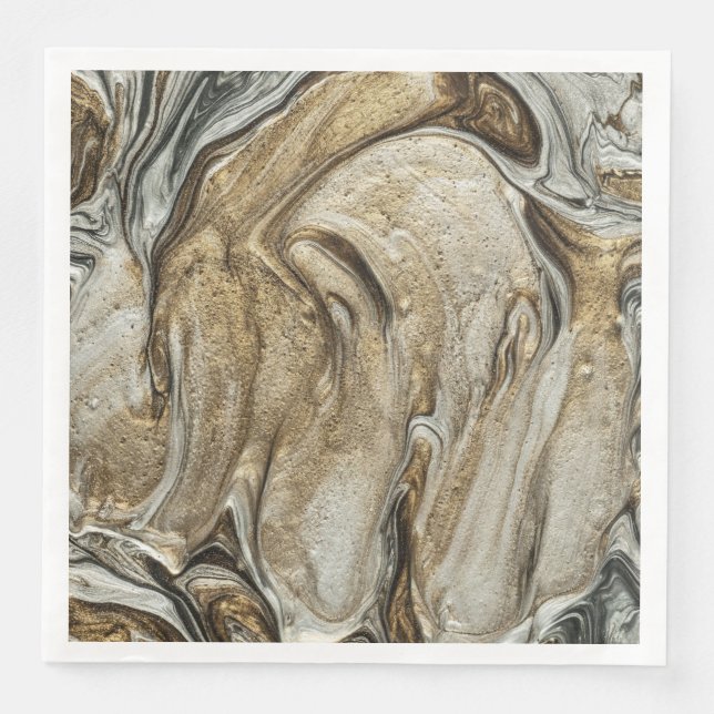 glamour 003 liquid brown colours napkin (Front)