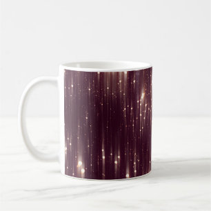 Glamour abstract pink lights with glitter coffee mug
