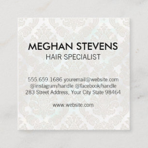 Glamour Bokeh and Glitter Hair and Beauty Appointment Card