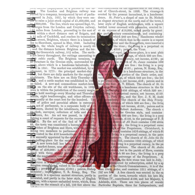 Glamour Cat in Pink 2 Notebook (Front)