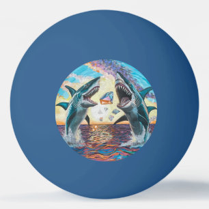 Glamour Chomp-Shark Breaching for Shiny Gems- Ping Pong Ball