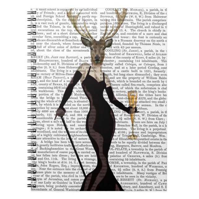 Glamour Deer in Black Notebook (Front)