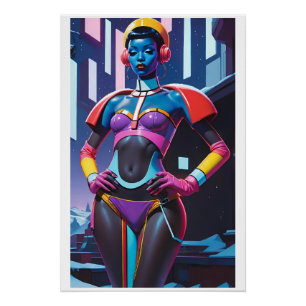 Glamour DJ in Christmas Town Poster