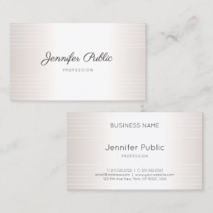 Glamour Elegant Modern Template Handwritten Business Card