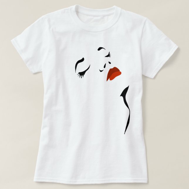Glamour Face T-Shirt (Design Front)