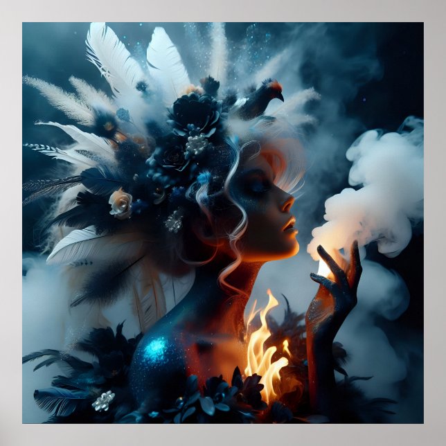 Glamour fashion luxury fantasy fairytale photo poster (Front)