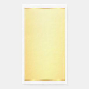 Glamour Faux Gold Modern Blank Template Napkin