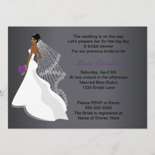 Glamour Girl Bridal Shower Invitation 1(c1)