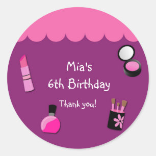 Glamour Girls Makeup Dress up Party Favour Sticker