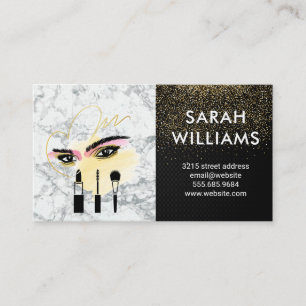 Glamour Glitter Salon Beauty Fashion Business Card