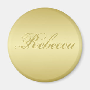 Glamour gold background Personalized Template Name Magnet