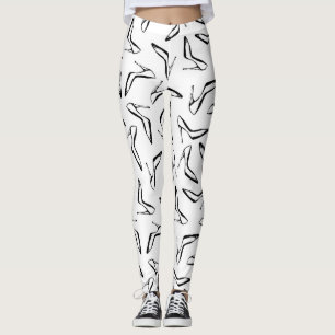 Glamour High Heels Hand Drawn Leggings