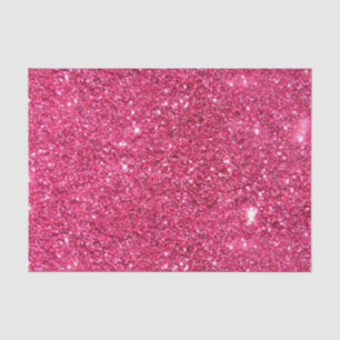 Glamour Hot Pink Glitter Tissue Paper