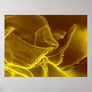 Glamour Ink Fluid. Brown Precious Effect. Marble F Poster