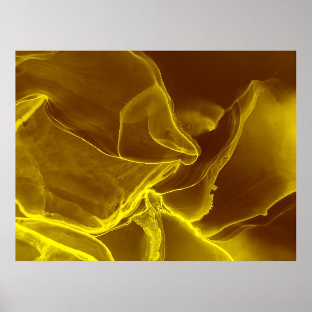 Glamour Ink Fluid. Brown Precious Effect. Marble F Poster (Front)
