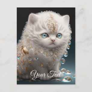 Glamour Kitten. Postcard