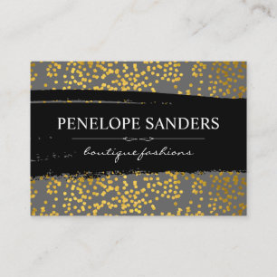 Glamour Luxe Expressive Business Card